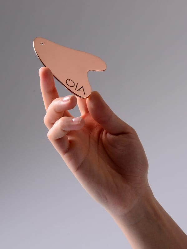 %100 Doğal Bakır Anti Aging Etkili Gua Sha Kalp Model